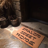 Shalom Sweet Home Jewish Hanukkah doormat
