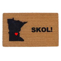 SKOL! Minnesota heart doormat