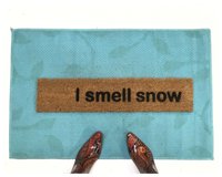 I smell snow Gilmore Girls funny winter doormat