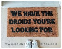 Star Wars WE have the droids you're looking for™ Obi Wan funny nerd doormat