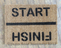 START FINISH runners doormat