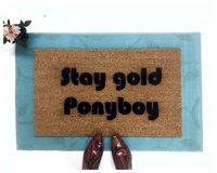 Stay gold Ponyboy.... The Outsiders, stepbrothers doormat