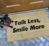 Hamilton Talk Less Smile More doormat aaron burr quote lin manuel