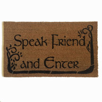 LOTR Tolkien  -Speak, Friend, and Enter- doormat