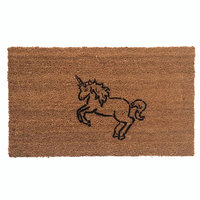 unicorn fairy tale medieval cute sweet doormat