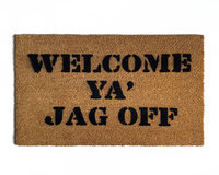 Welcome ya Jag off™ Pittsburgh outdoor coir damn good doormat