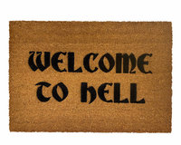 Welcome to Hell doormat gothic home decor