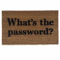 What's the password funny computer nerd door mat