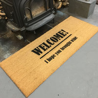 double wide XL wine lover doormat