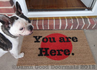 You are here. doormat