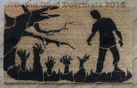 Walking Dead Zombie apocolypse graveyard doormat