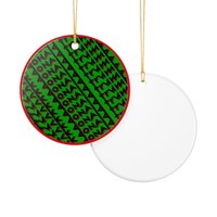 FDT Green Ceramic Ornament - Christmas Tree Decoration