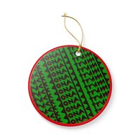 FDT Green Ceramic Ornament - Christmas Tree Decoration