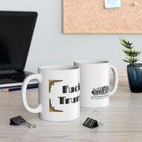 Fuck Trump Art Deco Mug | Ceramic Coffee Cup, 11oz 15oz