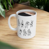 ASL Fuck Off Mug | Ceramic Coffee Cup, 11oz 15oz