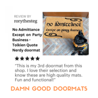 Make each day count- motivational quote doormat