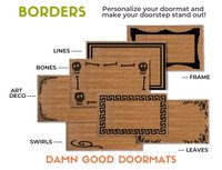 The Shining Doormat | Orange Hex Carpet Fall Welcome Mat