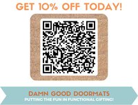 The Shining Doormat | Orange Hex Carpet Fall Welcome Mat