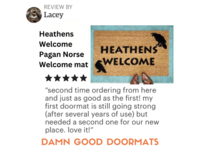 Knock or RIng for Free Ass Kicking doormat