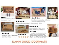 The Shining Doormat | Orange Hex Carpet Fall Welcome Mat