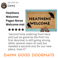 Heathens Welcome Doormat