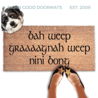 Transformers Universal Greeting Nerdy doormat