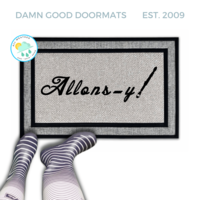 Allons-y Dr. Who doormat