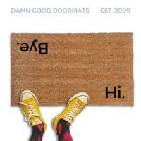 Hi Bye BLOCK doormat