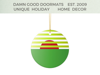 Graphic Sunset Ornament | Damn Good Doormats
