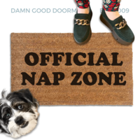 Official Nap Zone | funny new Mom gift door mat