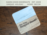Do you respect wood? | Marble & Wood engraved Coaster Sets