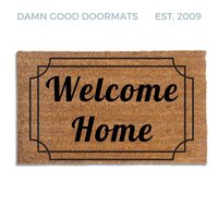 Art Deco Welcome Home doormat