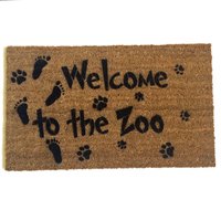 Welcome to the Zoo funny doormat