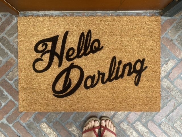 Hello Darling! Vanderpump Rules boho style Bravo TV doormat