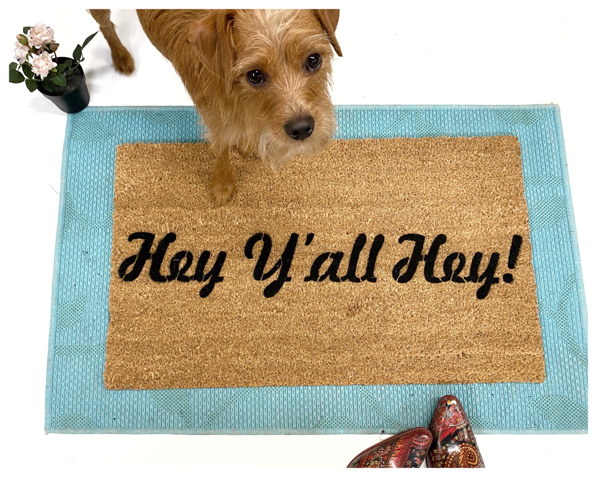Hey Y'all Hey sweet boho doormat