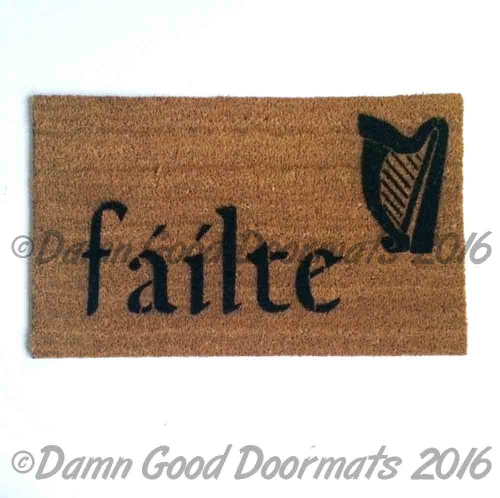 Irish welcome doormat