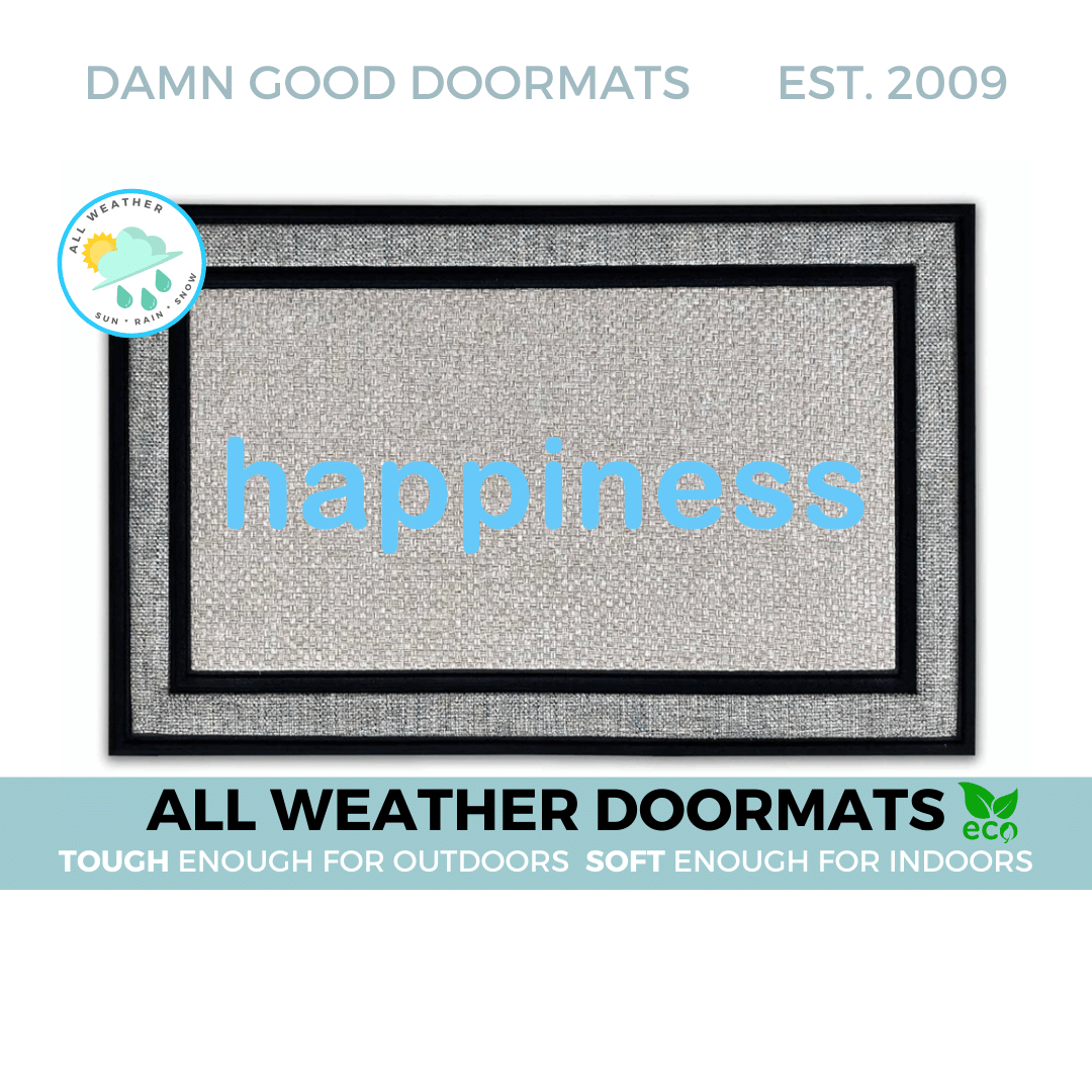 zen  happiness doormat