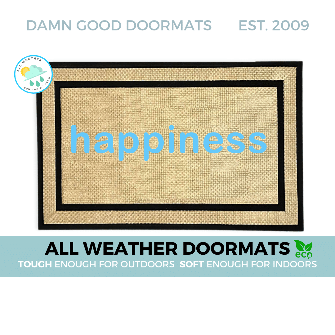 zen  happiness doormat