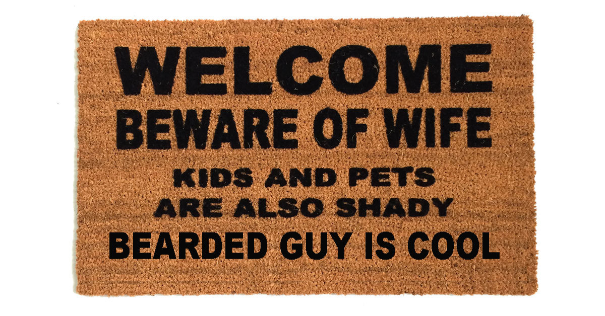 EVERYONE cool funny door mat