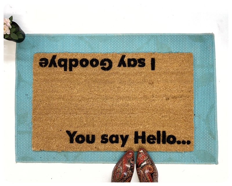 You say hello, I say goodbye Beatles doormat
