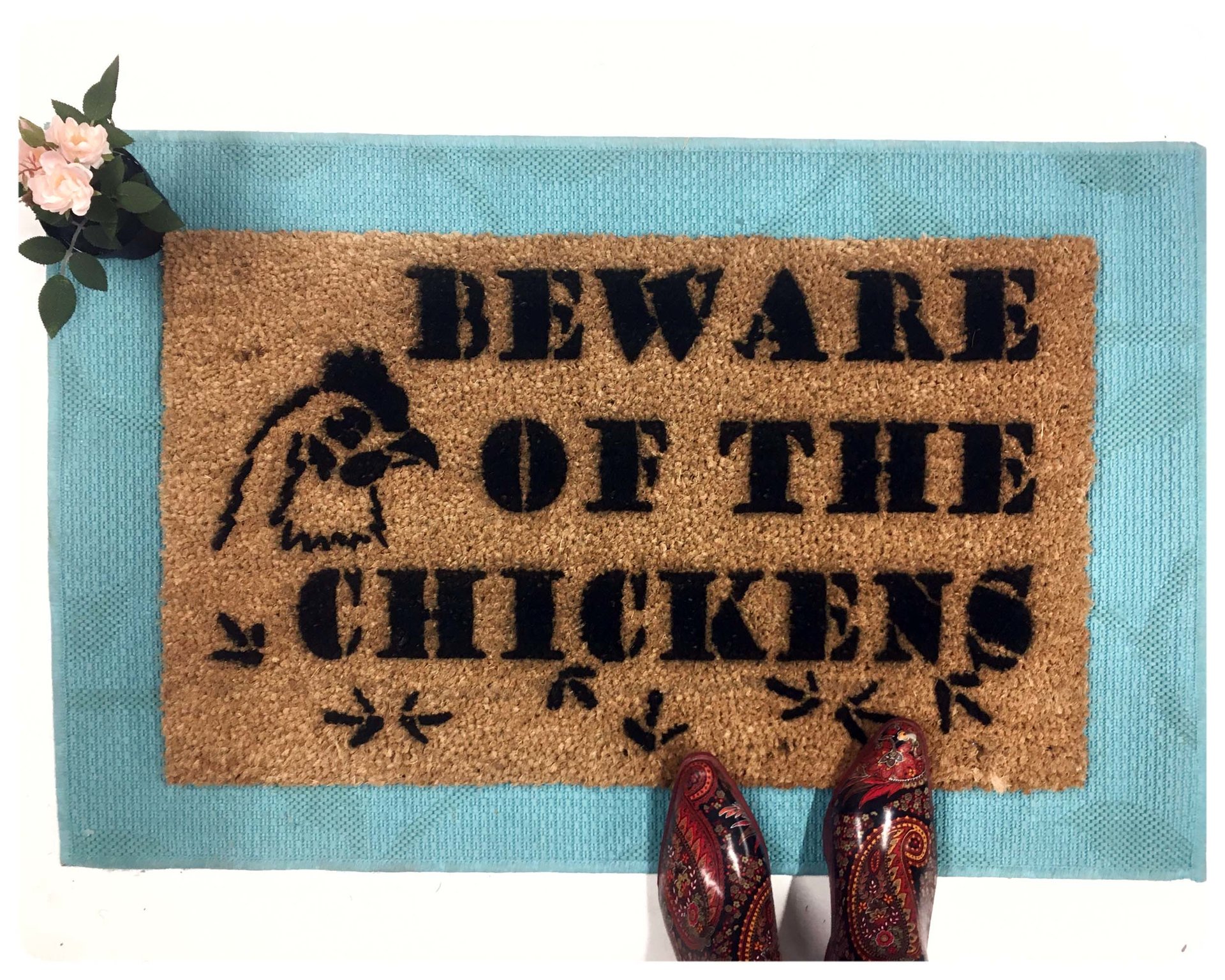 Chicken- WELCOME MOTHER CLUCKER™ funny barnyard doormat