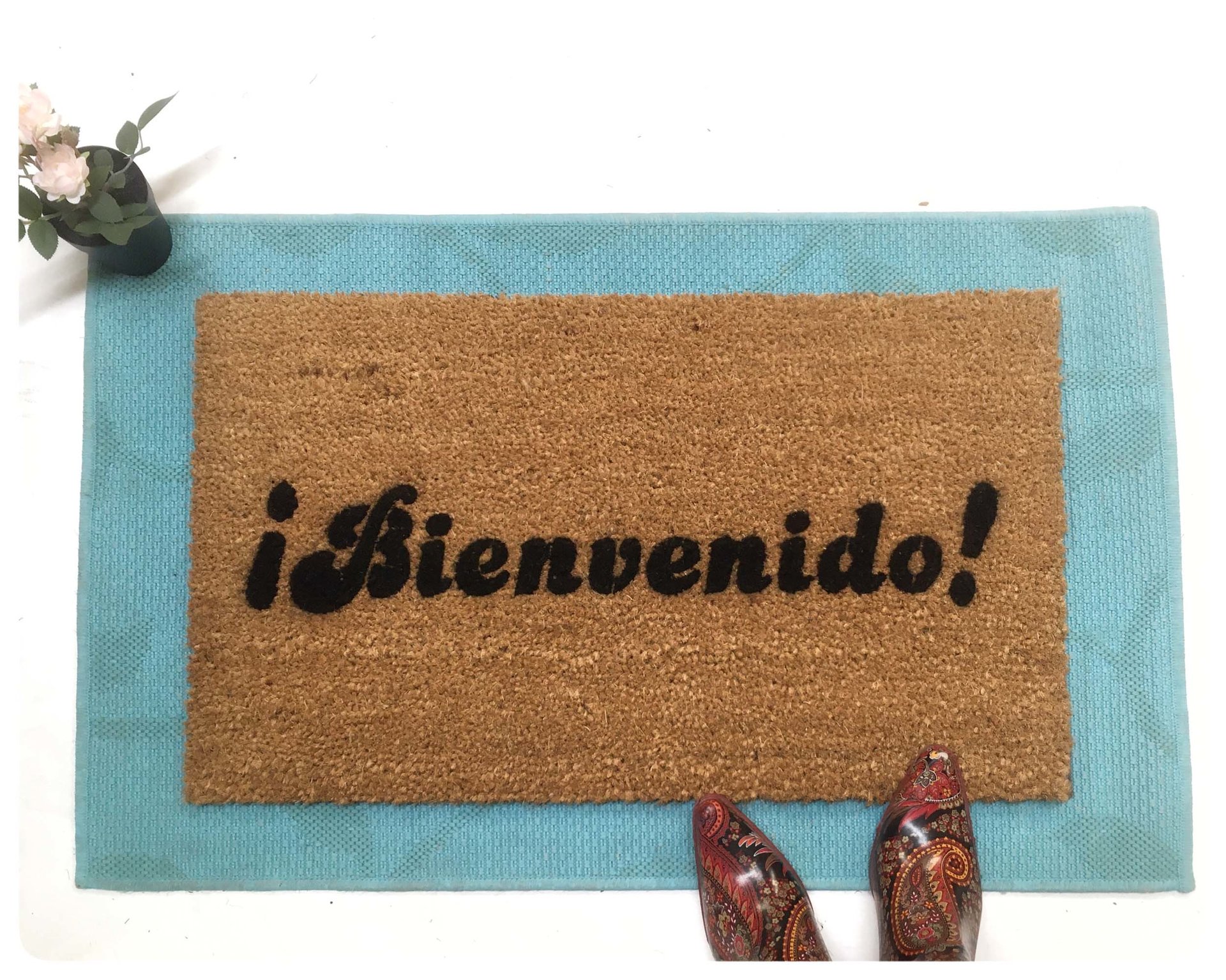Spanish Bienvenido! doormat