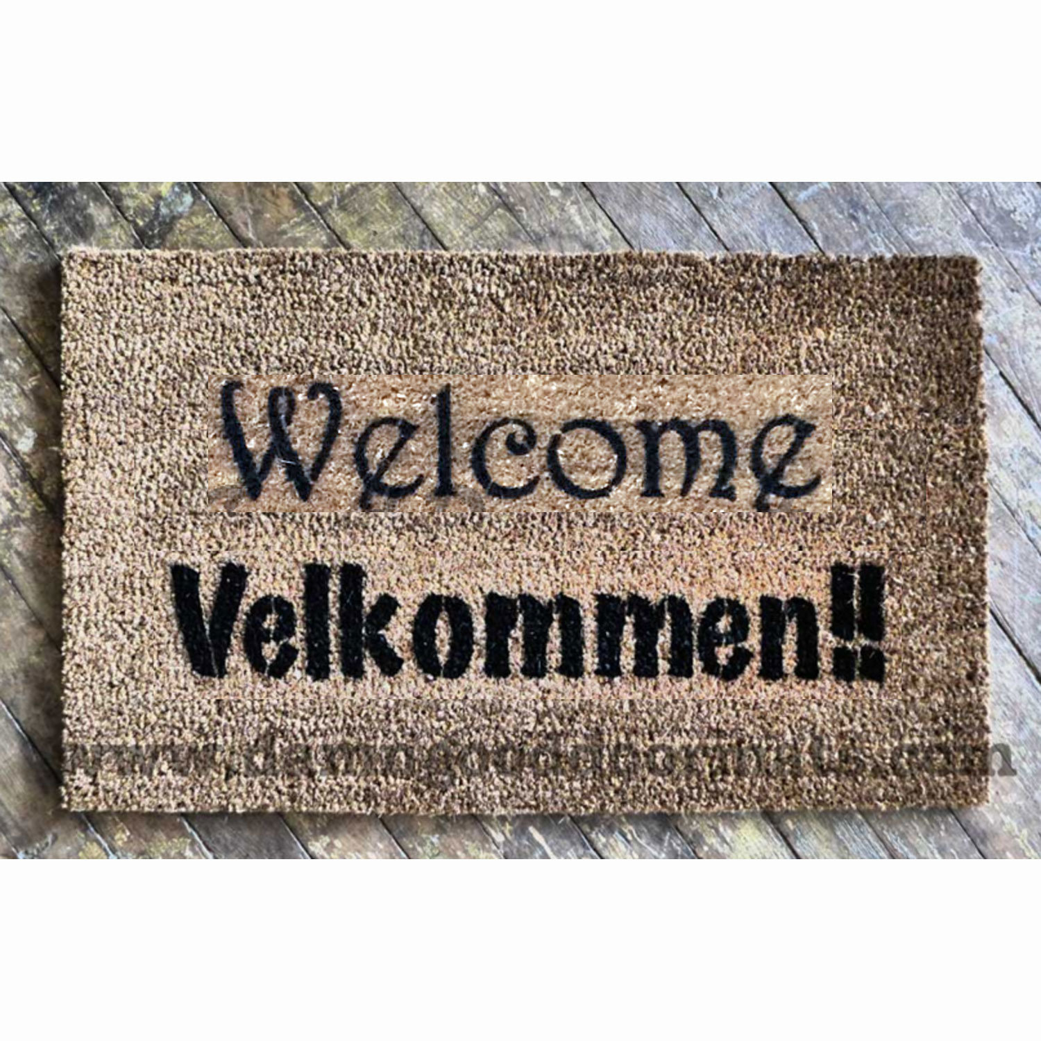 Velkommen!! It's Norwegian AND Danish for Welcome