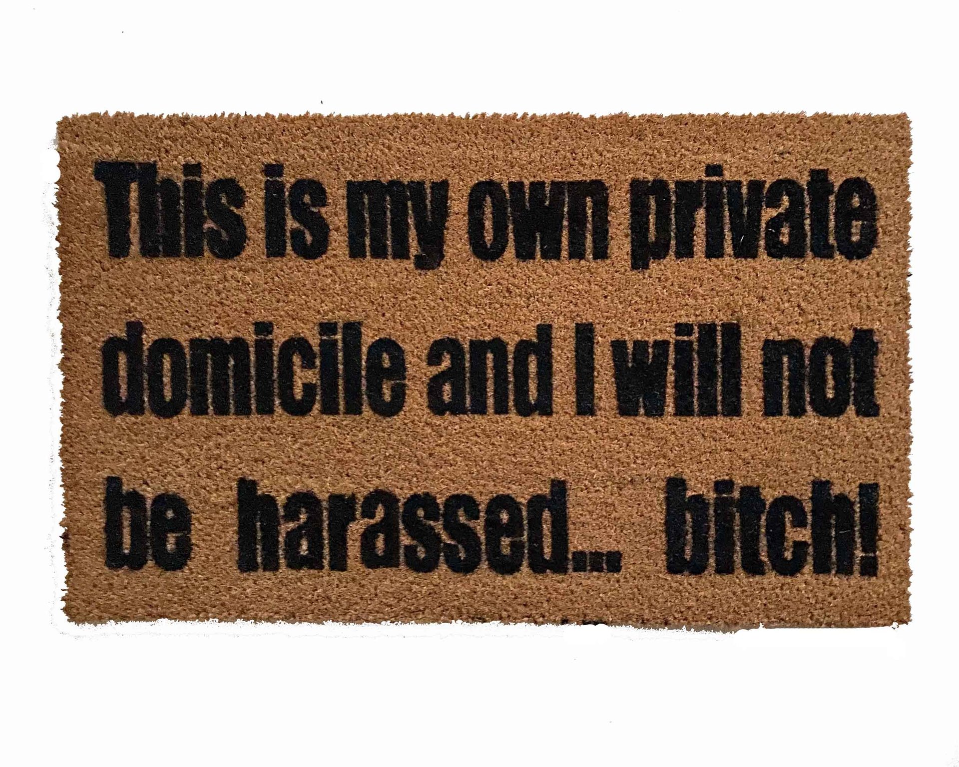 This is my own Private Domicile and I will not be harassed Breaking Bad doormat