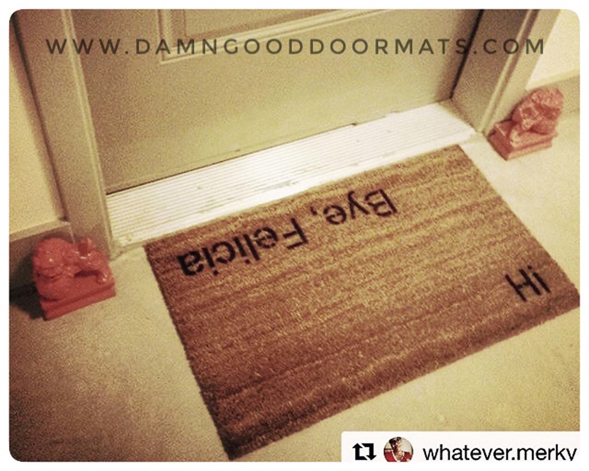 Adios Felicia Spanish doormat