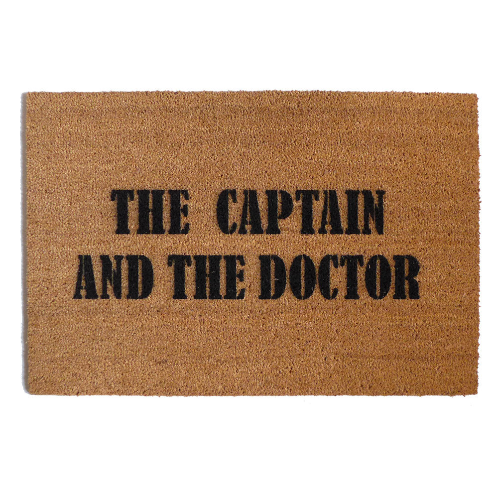 Dr. Who THE CAPTAIN AND THE DOCTOR  doormat