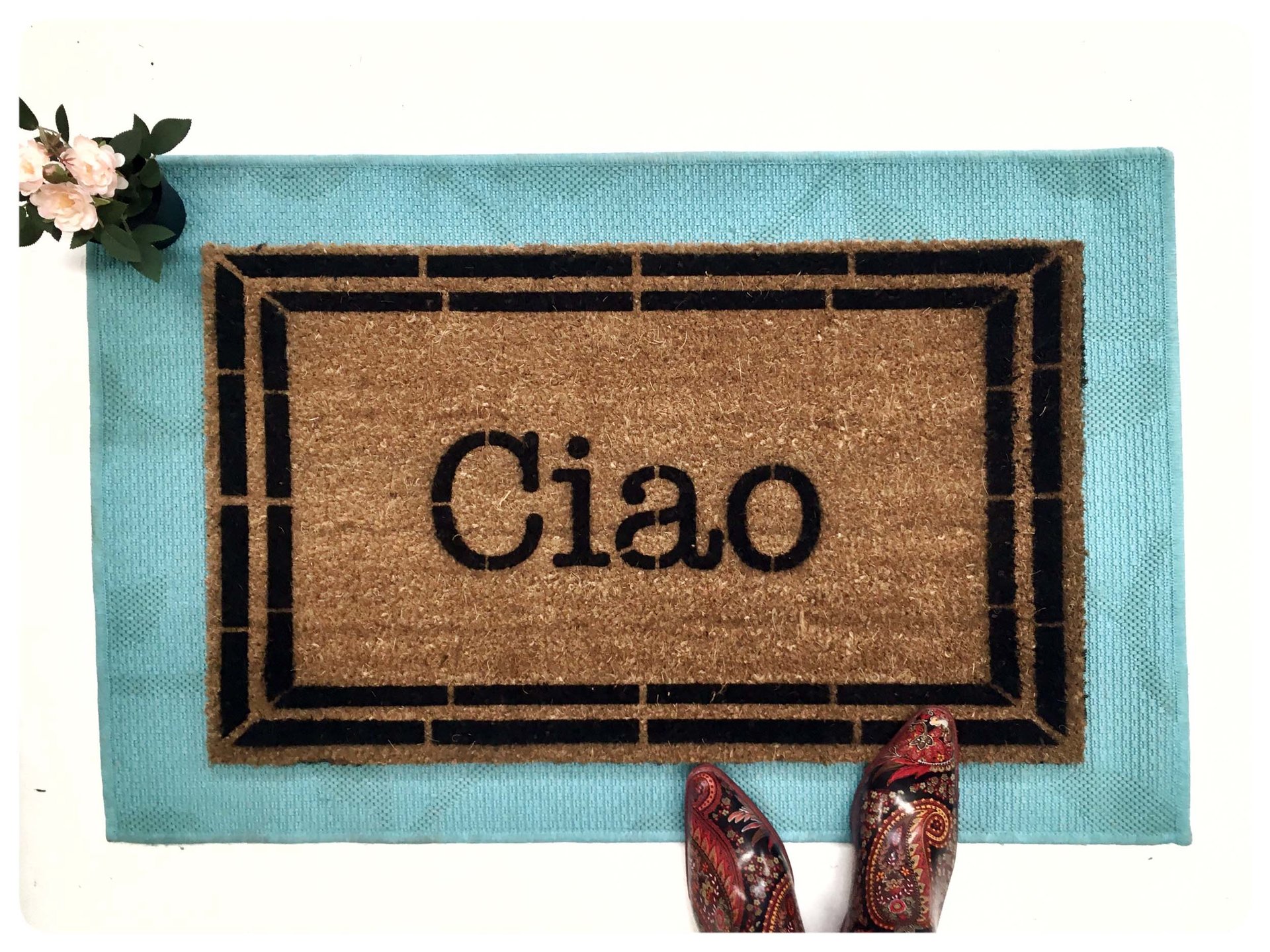 Ciao Italian welcome doormat