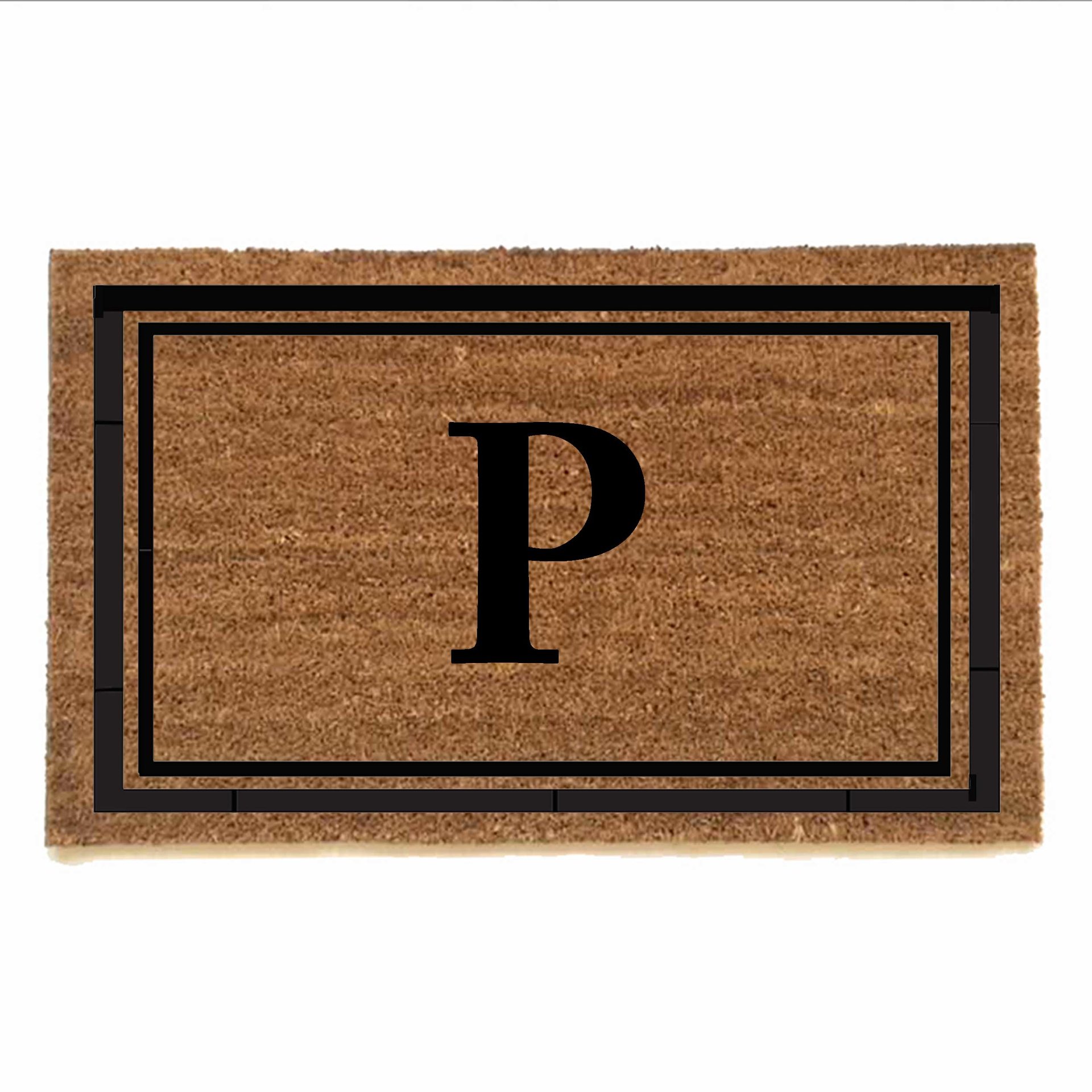 Custom initial doormat