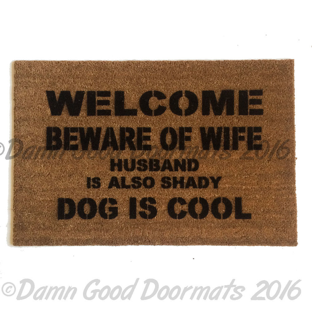 EVERYONE cool funny door mat
