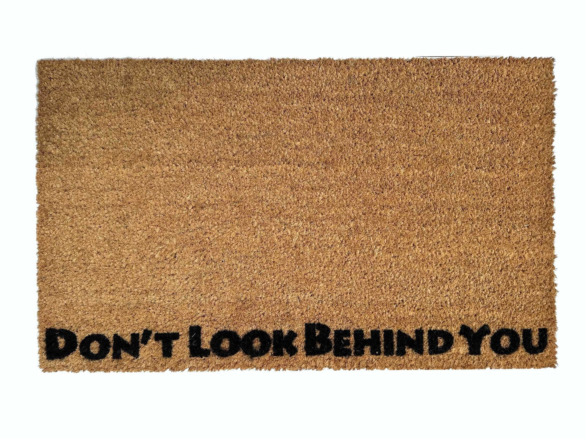 Don't look behind you Halloween funny doormat